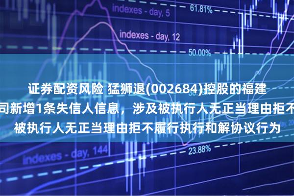 证券配资风险 猛狮退(002684)控股的福建猛狮新能源科技有限公司新增1条失信人信息，涉及被执行人无正当理由拒不履行执行和解协议行为