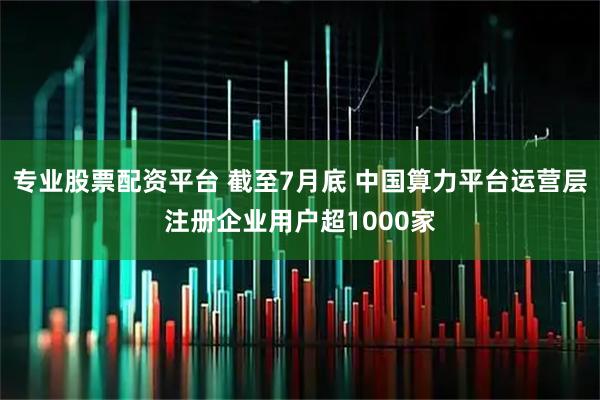 专业股票配资平台 截至7月底 中国算力平台运营层注册企业用户超1000家